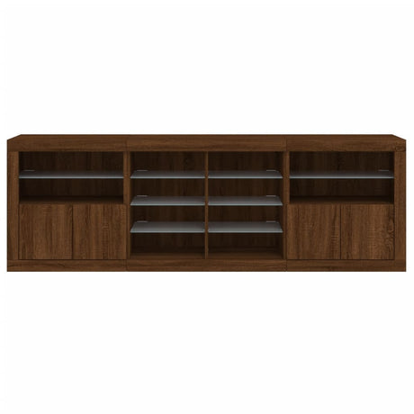 Sideboard With Led Lights 202X37X67 Cm