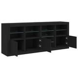Sideboard With Led Lights 164X37X67 Cm