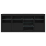 Sideboard With Led Lights 164X37X67 Cm