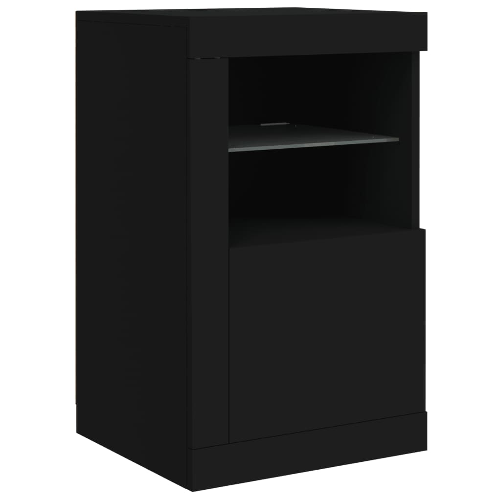 Sideboard With Led Lights 164X37X67 Cm