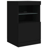 Sideboard With Led Lights 164X37X67 Cm