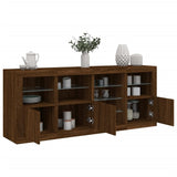 Sideboard With Led Lights 164X37X67 Cm