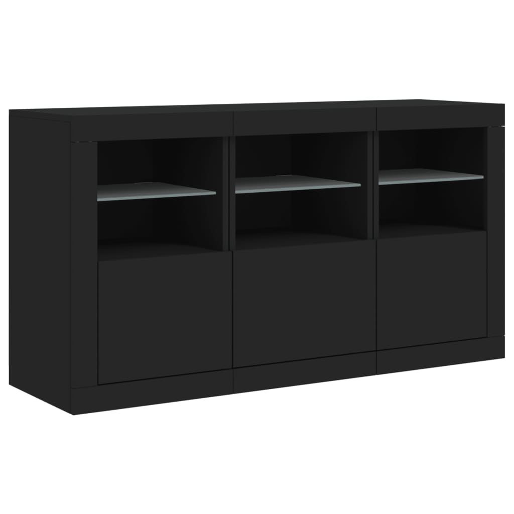 Sideboard With Led Lights 123X37X67 Cm