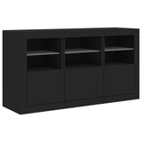 Sideboard With Led Lights 123X37X67 Cm