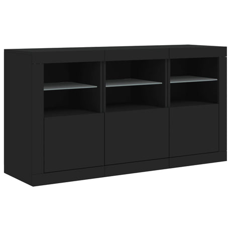 Sideboard With Led Lights 123X37X67 Cm