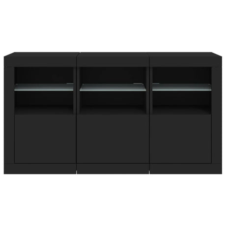 Sideboard With Led Lights 123X37X67 Cm