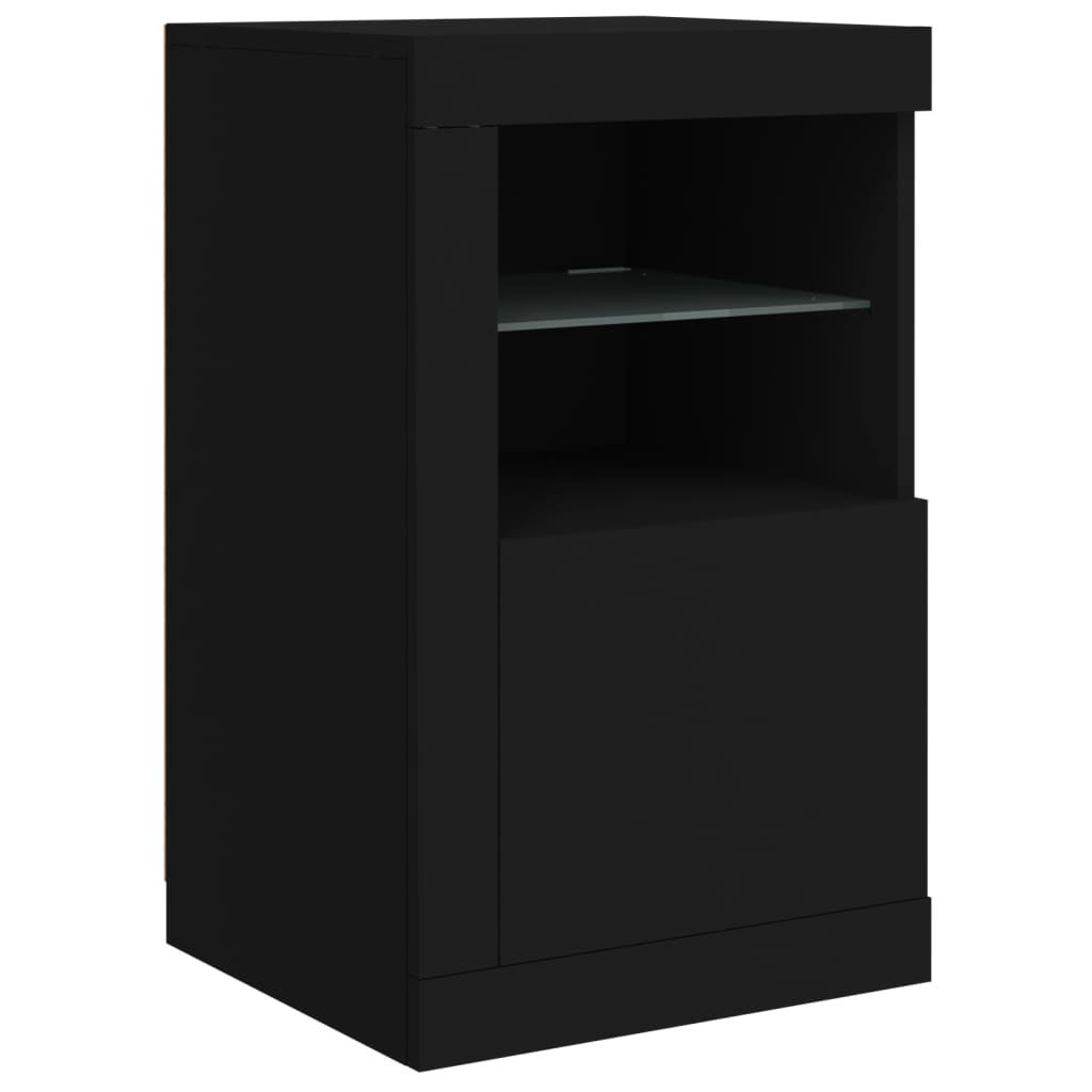 Sideboard With Led Lights 123X37X67 Cm