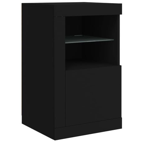 Sideboard With Led Lights 123X37X67 Cm