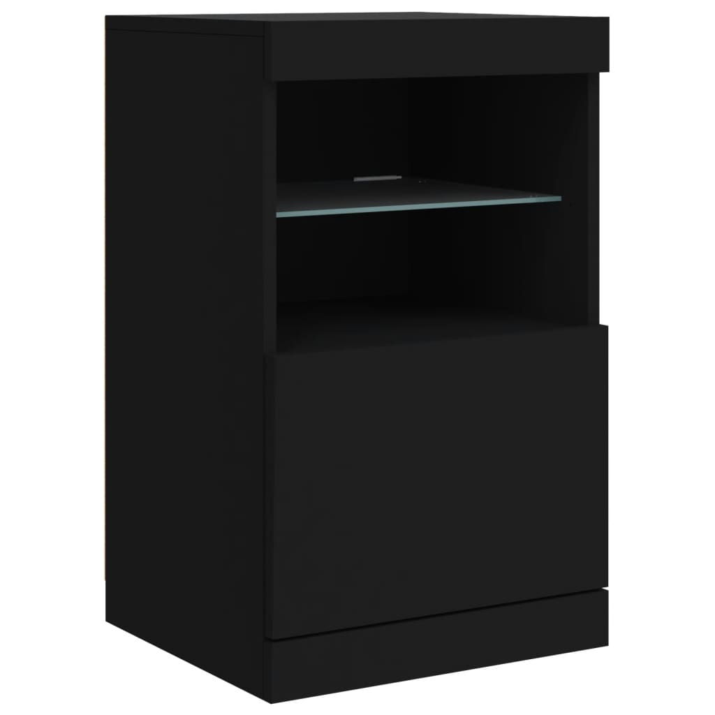 Sideboard With Led Lights 123X37X67 Cm