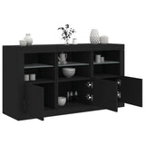 Sideboard With Led Lights 123X37X67 Cm