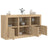 Sideboard With Led Lights 123X37X67 Cm
