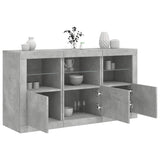 Sideboard With Led Lights 123X37X67 Cm