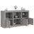 Sideboard With Led Lights 123X37X67 Cm