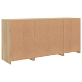 Sideboard With Led Lights 142.5X37X67 Cm