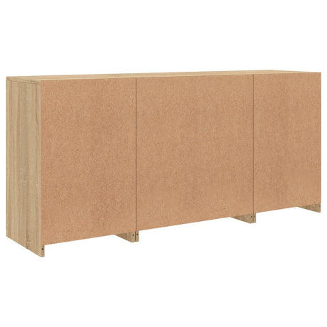 Sideboard With Led Lights 142.5X37X67 Cm