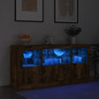 Sideboard With Led Lights 142.5X37X67 Cm
