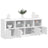 Sideboard With Led Lights 163X37X67 Cm