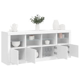 Sideboard With Led Lights 163X37X67 Cm