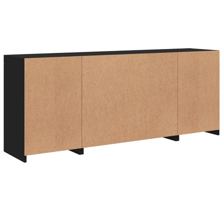 Sideboard With Led Lights 163X37X67 Cm