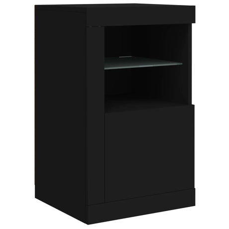 Sideboard With Led Lights 163X37X67 Cm