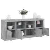 Sideboard With Led Lights 163X37X67 Cm