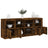 Sideboard With Led Lights 163X37X67 Cm