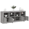 Sideboard With Led Lights 163X37X67 Cm