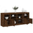 Sideboard With Led Lights 163X37X67 Cm