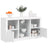 Sideboard With Led Lights 123X37X67 Cm