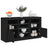 Sideboard With Led Lights 123X37X67 Cm