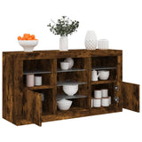 Sideboard With Led Lights 123X37X67 Cm