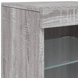Sideboard With Led Lights 123X37X67 Cm