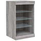Sideboard With Led Lights 123X37X67 Cm