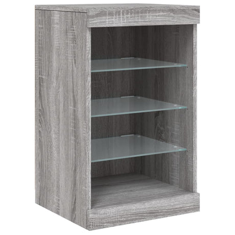Sideboard With Led Lights 123X37X67 Cm