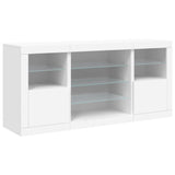 Sideboard With Led Lights 142.5X37X67 Cm