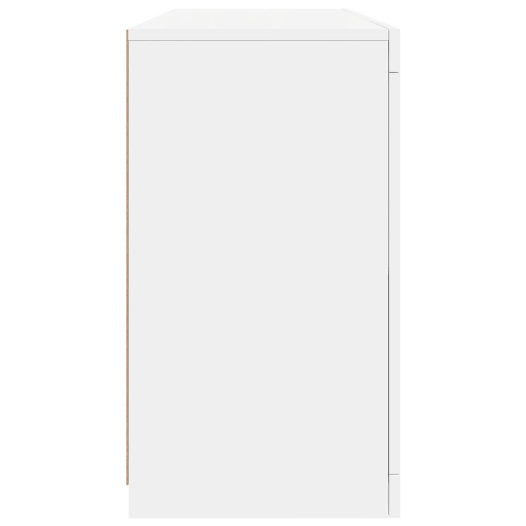 Sideboard With Led Lights 142.5X37X67 Cm