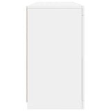 Sideboard With Led Lights 142.5X37X67 Cm