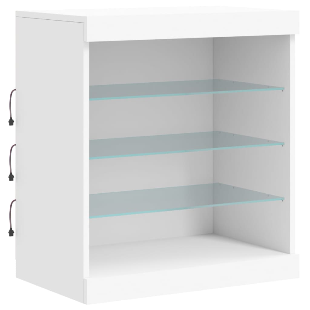 Sideboard With Led Lights 142.5X37X67 Cm