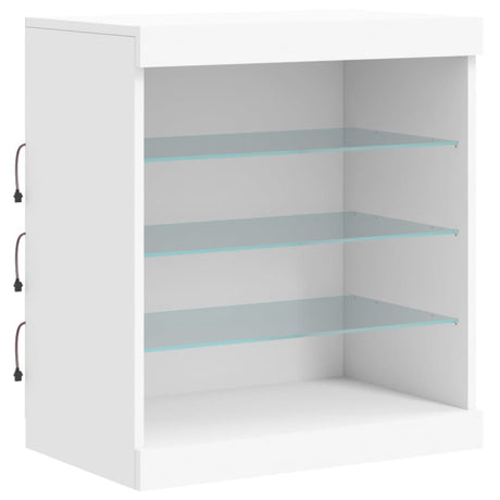 Sideboard With Led Lights 142.5X37X67 Cm
