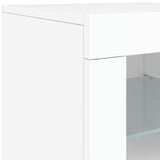 Sideboard With Led Lights 142.5X37X67 Cm