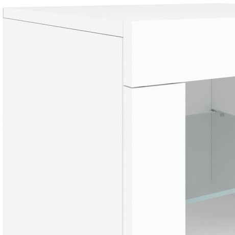 Sideboard With Led Lights 142.5X37X67 Cm