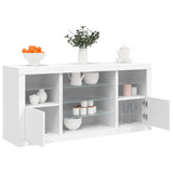 Sideboard With Led Lights 142.5X37X67 Cm