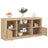 Sideboard With Led Lights 142.5X37X67 Cm