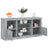 Sideboard With Led Lights 142.5X37X67 Cm