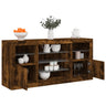 Sideboard With Led Lights 142.5X37X67 Cm