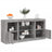 Sideboard With Led Lights 142.5X37X67 Cm