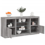 Sideboard With Led Lights 142.5X37X67 Cm