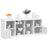 Sideboard With Led Lights 163X37X67 Cm
