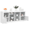 Sideboard With Led Lights 163X37X67 Cm