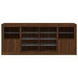 Sideboard With Led Lights 163X37X67 Cm